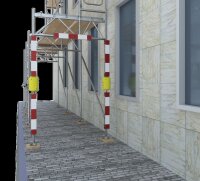 Schake Anprallschutz für Personen mit Sehbehinderung BS126-V632APS aus Schaumstoff, für Baugerüste