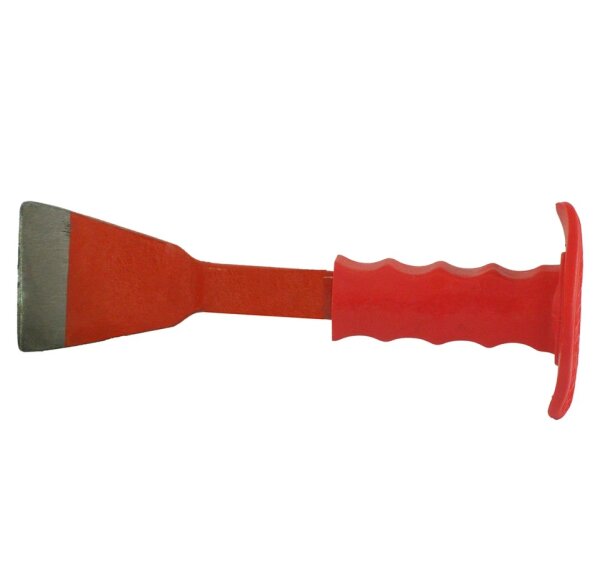 Backsteinmeißel mit Handschutz, Breiten 50/70/80 mm, flach-oval, Mn 65 Stahl