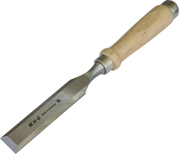 Stechbeitel Breite 6-32 mm, Chrom-Stahl, Weißbuchenheft