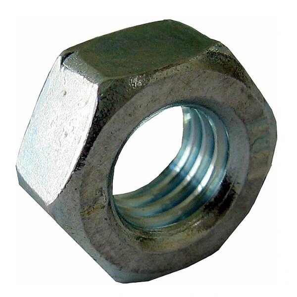 Sechskantmutter DIN 934 BS100-601 Verzinkt, M5, M6, M8, M10, Stahl Klasse 8, 100 Stück