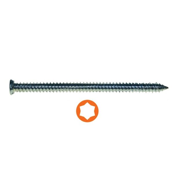 Fensterrahmenschraube BS100-624 verzinkt, 7,5 mm, TX30