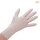 Profibau Latexhandschuhe BS100-706 Puderfrei, Unsteril, Weiß, Größe S-XL, 100 Stück, Mikrogeraut, Lebensmittelecht