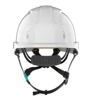 JSP Schutzhelm EVOLite Skyworker BS100-713 weiß & blau, für Höhenarbeit, mit 4-Punkt-Kinnriemen