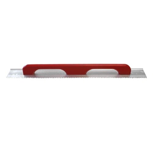 Profibau Kartätsche BS100-755 mit Holzgriff, Gezahnt, Länge 900/1200/1500 mm