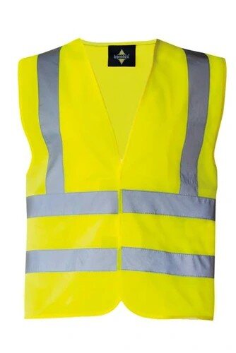 Warnweste BS100-794 Hannover Gelb, Größe L-4XL, 4 Reflexstreifen, EN ISO 20471