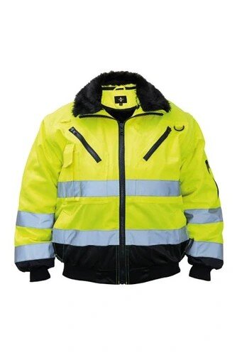 Hi-Vis Pilotenjacke Oslo BS100-797 Gelb-Schwarz/Orange-Schwarz M-4XL, 4-in-1, EN ISO 20471
