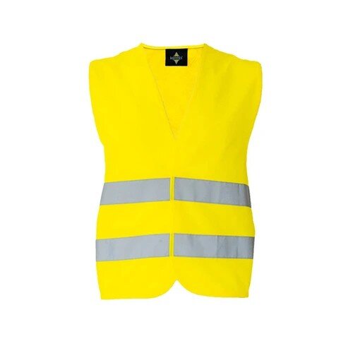 Warnweste Karlsruhe BS100-799 Gelb & Orange XL/XXL, 2 Klettverschlüsse, EN ISO 20471 zertifiziert, mit Reflexstreifen