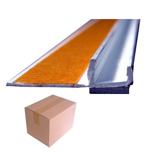 Anputzleiste BS100-904 Standard, Hart-PVC Weiß, Länge 2,4 m, Stärke 3 mm & 9 mm