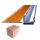 Anputzleiste BS100-904 Standard, Hart-PVC Weiß, Länge 2,4 m, Stärke 3 mm & 9 mm