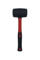 Gummihammer BS100-806 schwarzer Kopf, Fiberglasstiel,...