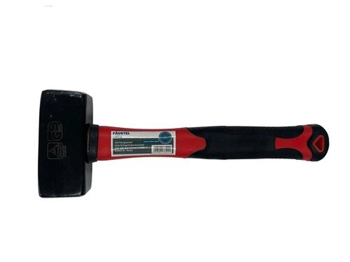 Pb-Quality Fäustel BS100-846 mit Fiberglasstiel, 1000 / 1250 / 1500 / 2000 g, TÜV/GS-geprüft