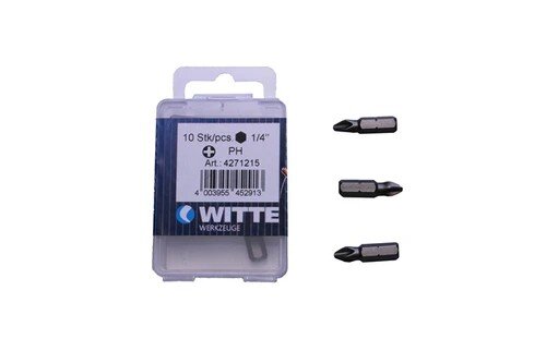 Profibau Bit 10er-Pack BS100-856 Pozidriv PZ 1/PZ 2/PZ 3, 1/4 Zoll, 25 mm