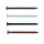 Profibau Fassadenplattennägel BS100-878 Edelstahl A2, 2,3 x 37 mm, weiß, ziegelrot, dunkelbraun, schwarz, 100 Stück, mit Flachkopf und Ringgewinde