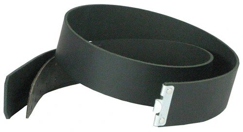 Profibau Lederkoppel ohne Schloss BS100-886 schwarz, Länge 900-1300 mm