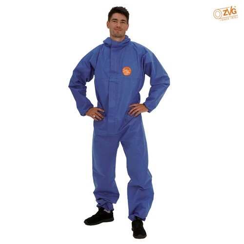 ZVG Chemikalienschutzoverall Tritex pro BS100-889 blau, Größe L/XL/XXL/XXXL, Kat. 3 Typ 5+6, SMS-Material