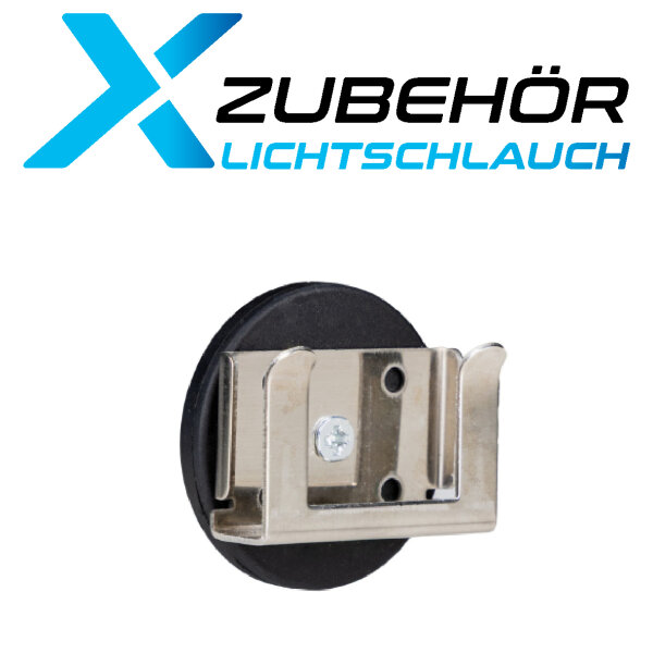 Magnethalter für X-LINE LED-Lichtschlauch 25m & 50m, 1,5 m, Schwarz