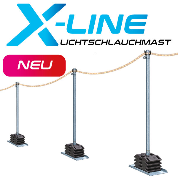 X-LINE Mast für LED-Lichtschlauch Höhe 3,5m