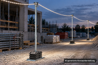 X-LINE Mast für LED-Lichtschlauch Höhe 3,5m