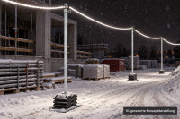 X-LINE Mast für LED-Lichtschlauch Höhe 3,5m