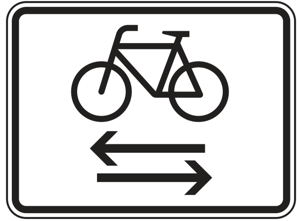 Kreuzender Radverkehr von links und rechts