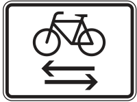 Kreuzender Radverkehr von links und rechts