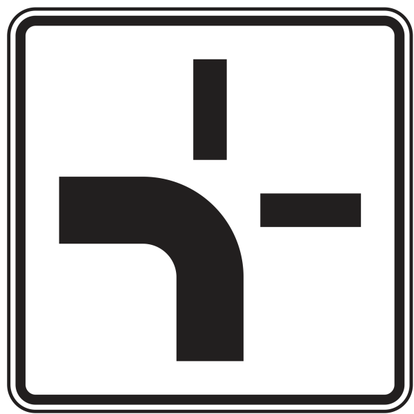 Verlauf der Vorfahrtstraße