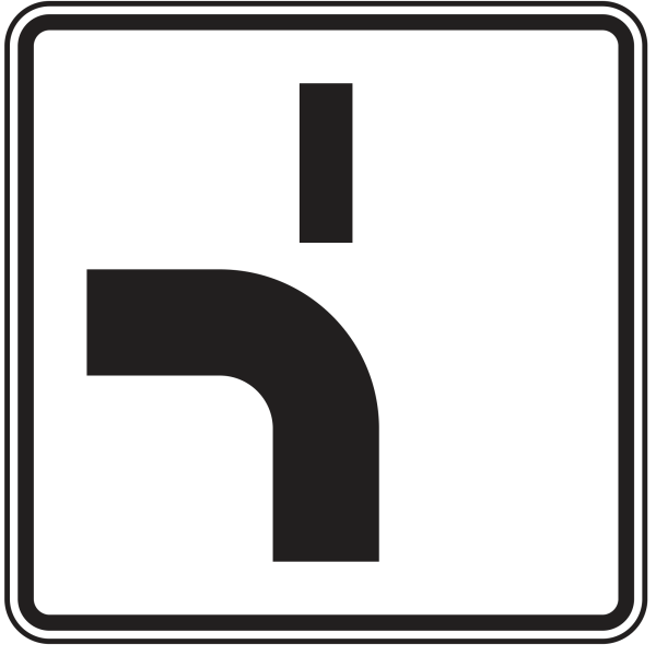 Verlauf der Vorfahrtstraße