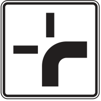 Verlauf der Vorfahrtstraße