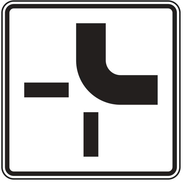 Verlauf der Vorfahrtstraße