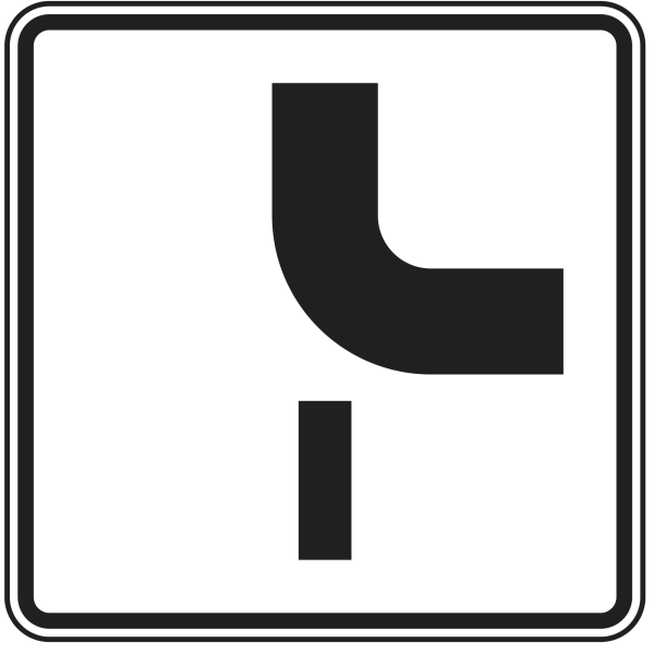 Verlauf der Vorfahrtstraße