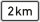 Entfernungsangabe in ... km