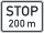 Stop in ... m