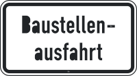 Baustellenausfahrt