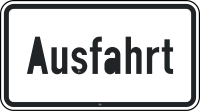 Ausfahrt