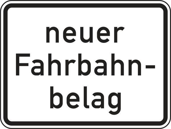 neuer Fahrbahnbelag