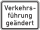 Verkehrsführung geändert