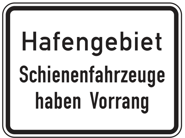 Hafengebiet Schienenfahrzeuge haben Vorrang (zu Z.201)