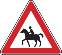 Verkehrszeichen 101-13 „Reiter, Aufstellung...