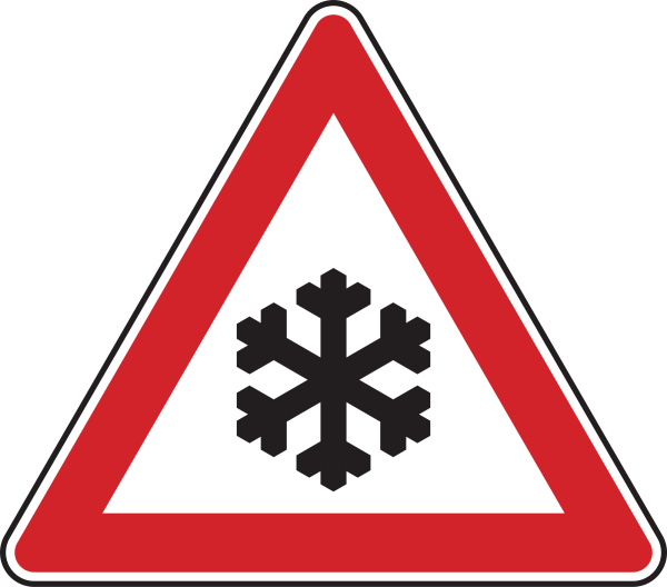 Schnee- oder Eisglätte