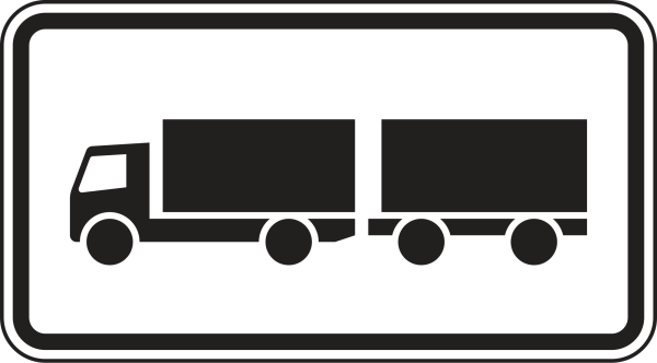 Lastkraftwagen mit Anhänger