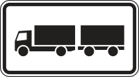 Zusatzzeichen 1010-60 „Lastkraftwagen mit...