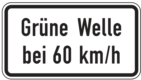 Grüne Welle bei … km/h