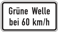 Grüne Welle bei … km/h