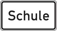 Zusatzzeichen 1012-50 „Schule“ - Schilderwerk...