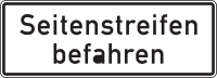 Zusatzzeichen 1013-50 „Seitenstreifen...