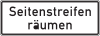 Zusatzzeichen 1013-51 „Seitenstreifen...