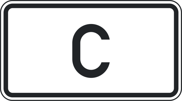 Tunnelkategorie "C" gemäß ADR-Übereinkommen