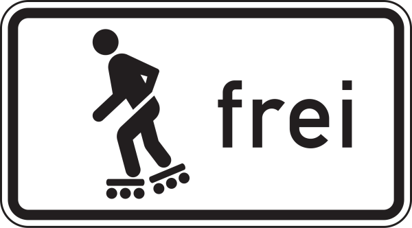 Inline-Skaten und Rollschuhfahren zugelassen