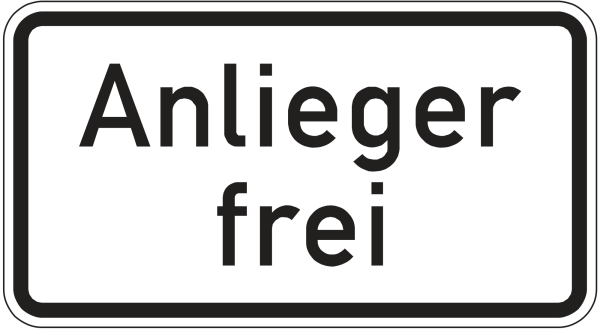 Anlieger frei