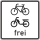 Radverkehr und Mofas frei